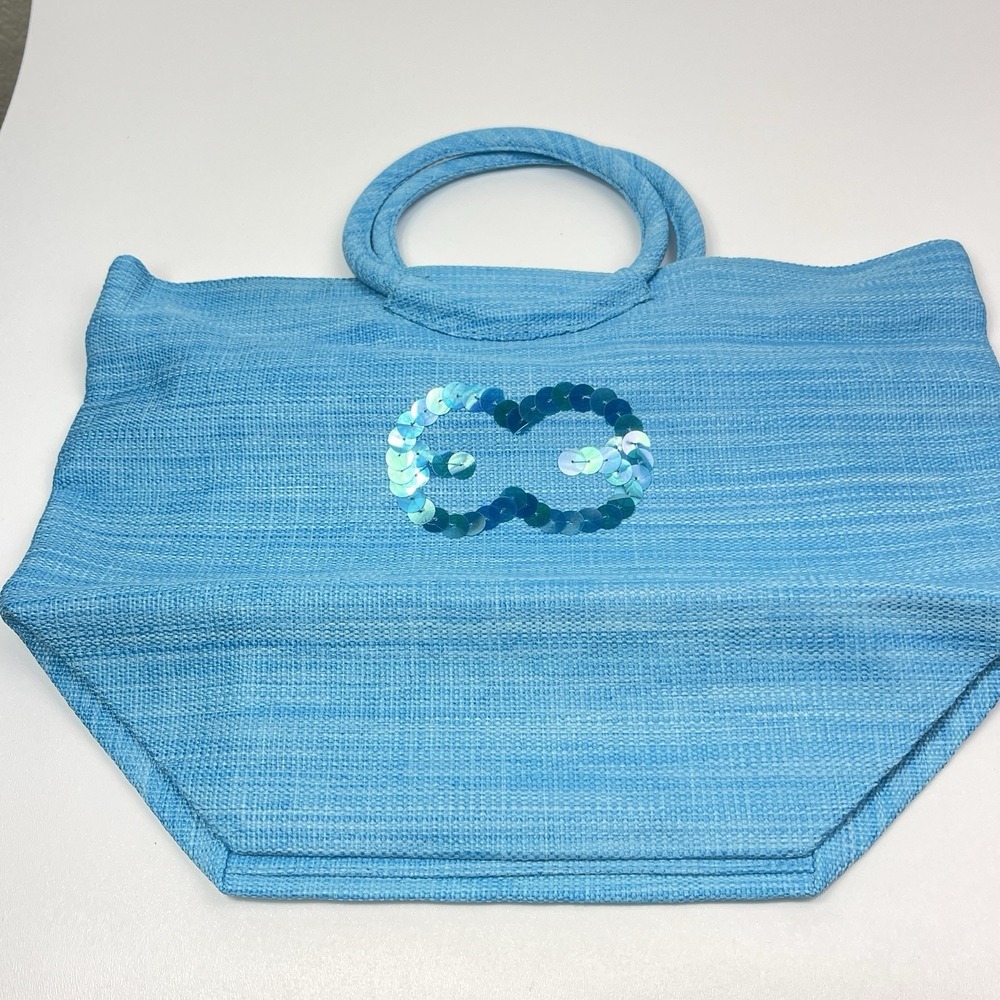 Escada‎ Island Kiss Womens Light BLUE TOTE ONE Size Beach Bag